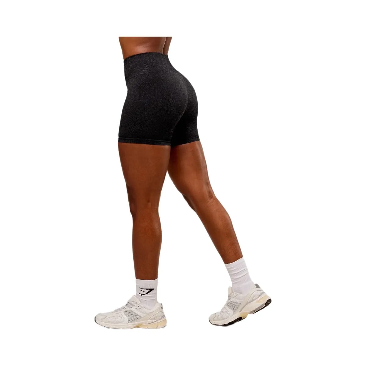Gymshark Adapt Fleck Seamless Shorts - Black/Smokey Grey