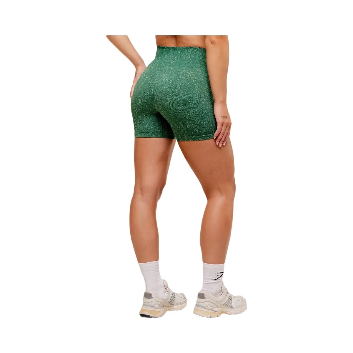 Gymshark Adapt Fleck x Whitney Seamless Shorts - Lift Green/Clay Green