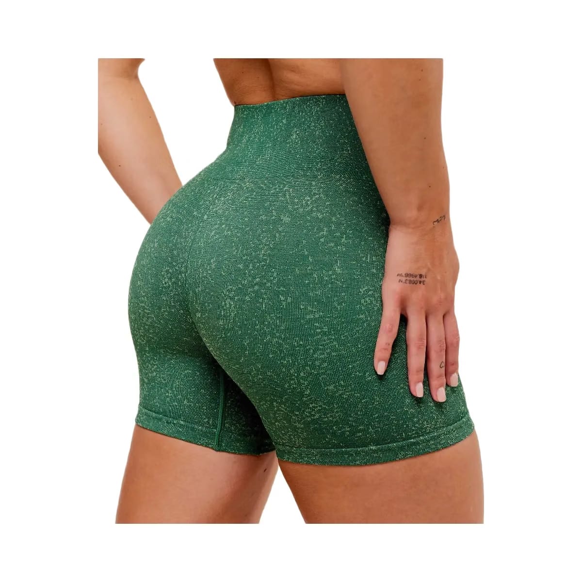 Gymshark Adapt Fleck x Whitney Seamless Shorts - Lift Green/Clay Green