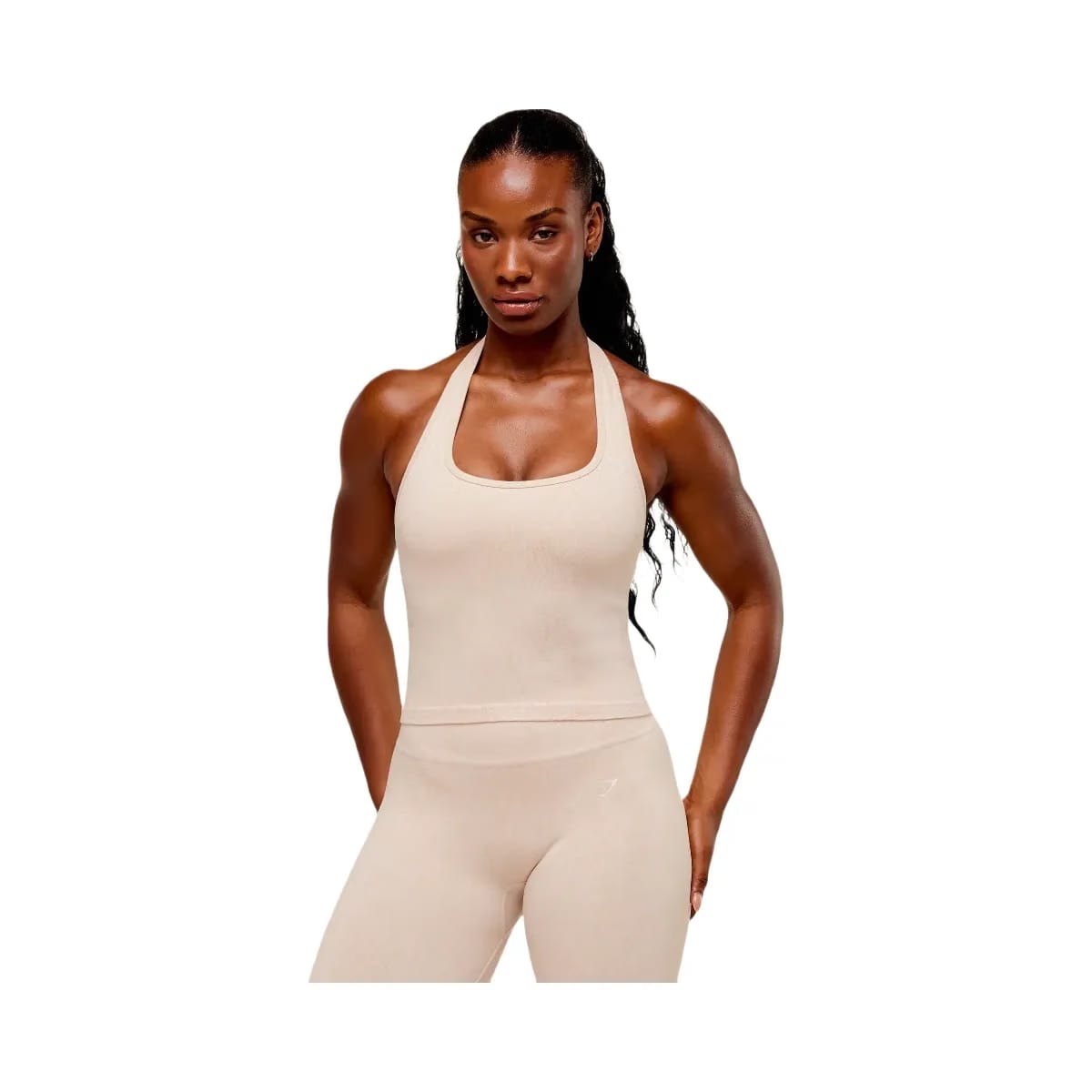 Gymshark Adapt Fleck x Whitney Tank With Shelf - Coconut White