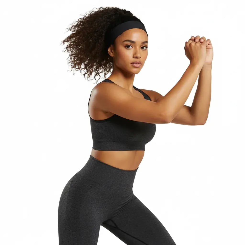 Gymshark Adapt Fleck Sports Bra - Black/Smokey Grey