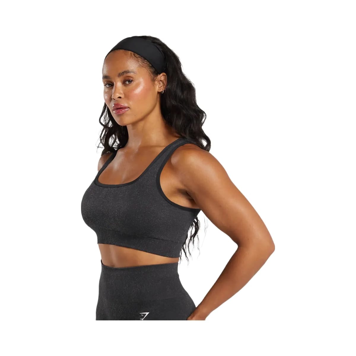 Gymshark Adapt Fleck Sports Bra - Black/Smokey Grey