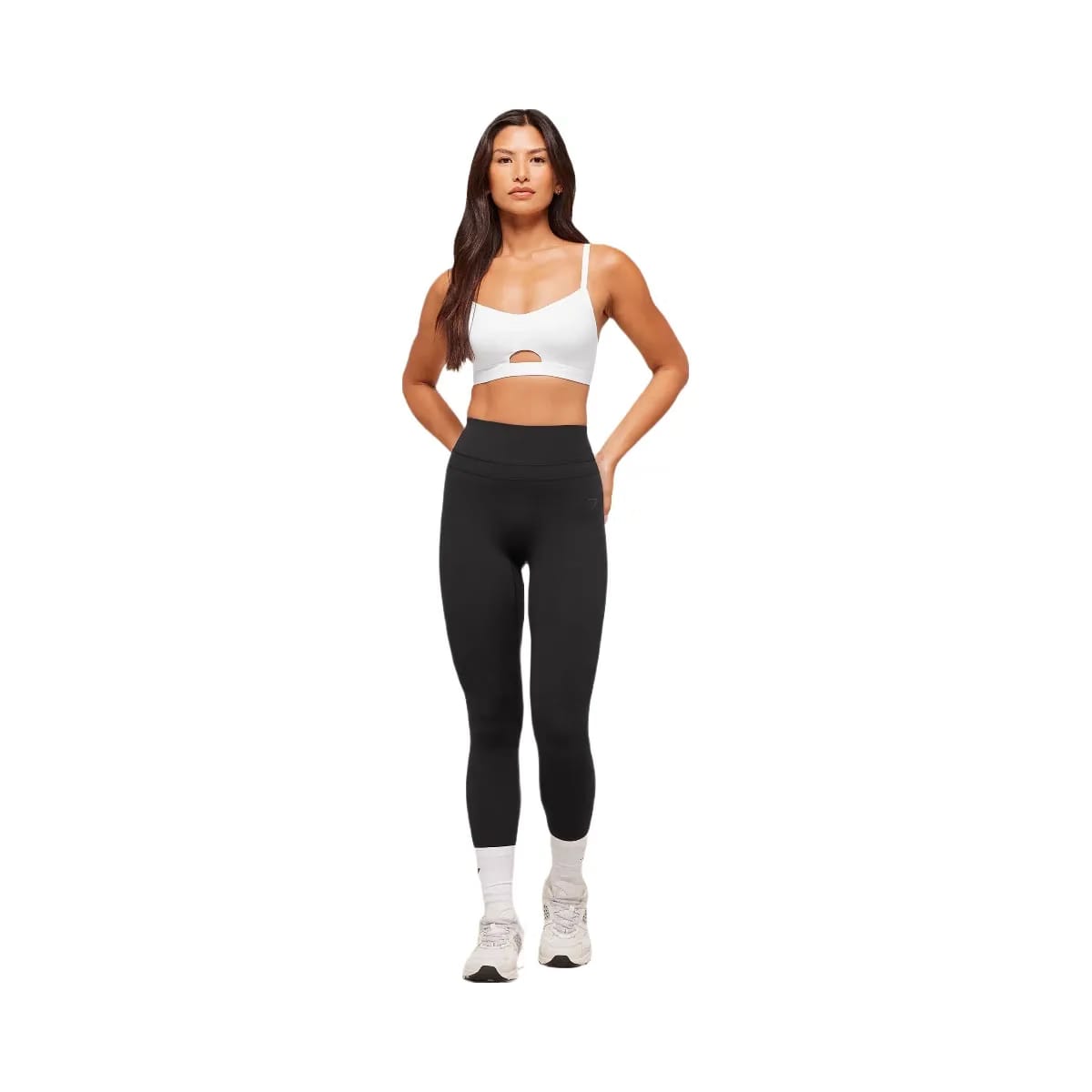 Gymshark Balcony Peekaboo Sports Bra - White