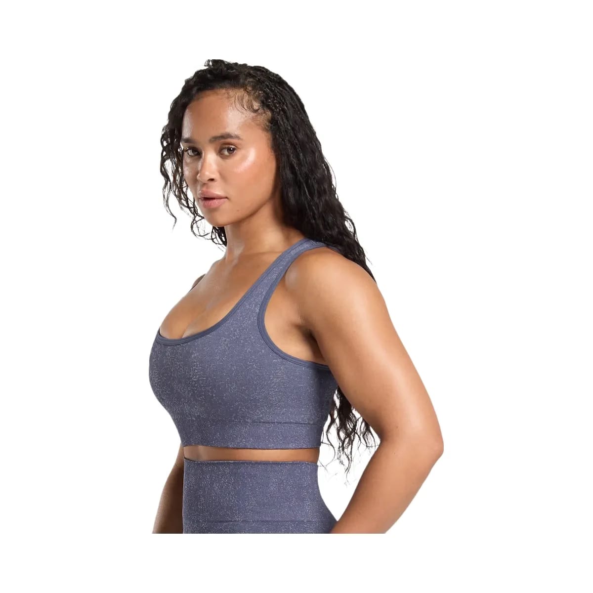 Gymshark Adapt Fleck Sports Bra - Weighted Purple/Metal Purple