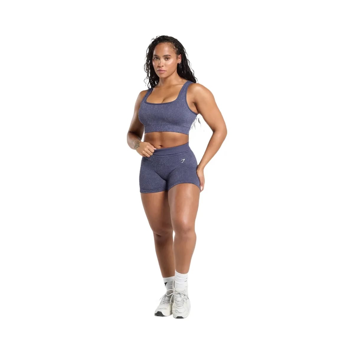 Gymshark Adapt Fleck Sports Bra - Weighted Purple/Metal Purple