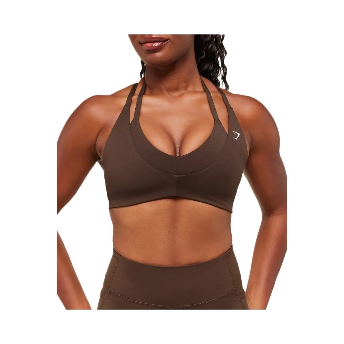 Gymshark Reps T Back Sports Bra - Archive Brown