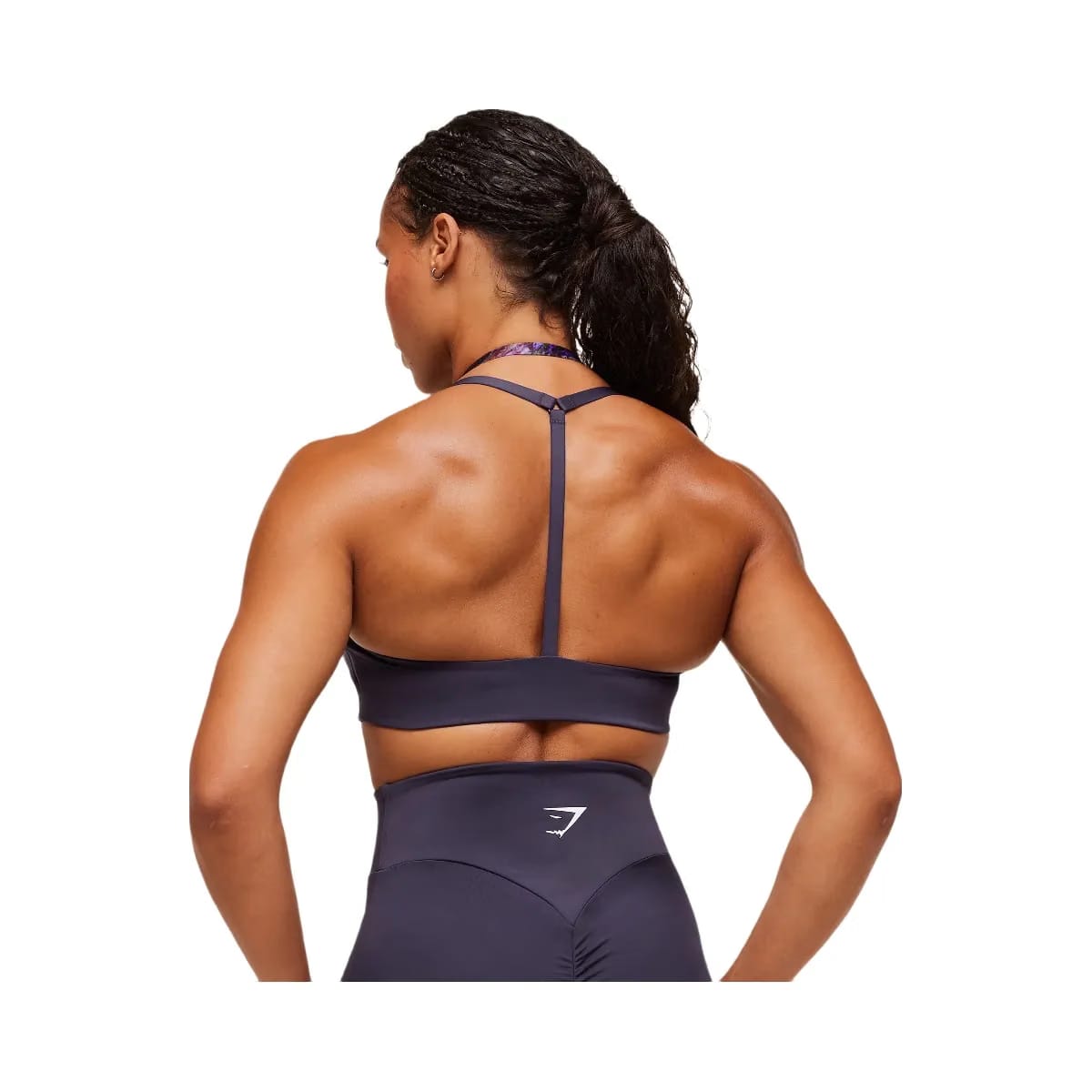 Gymshark Reps T Back Sports Bra - Midnight Purple/Morning Blue