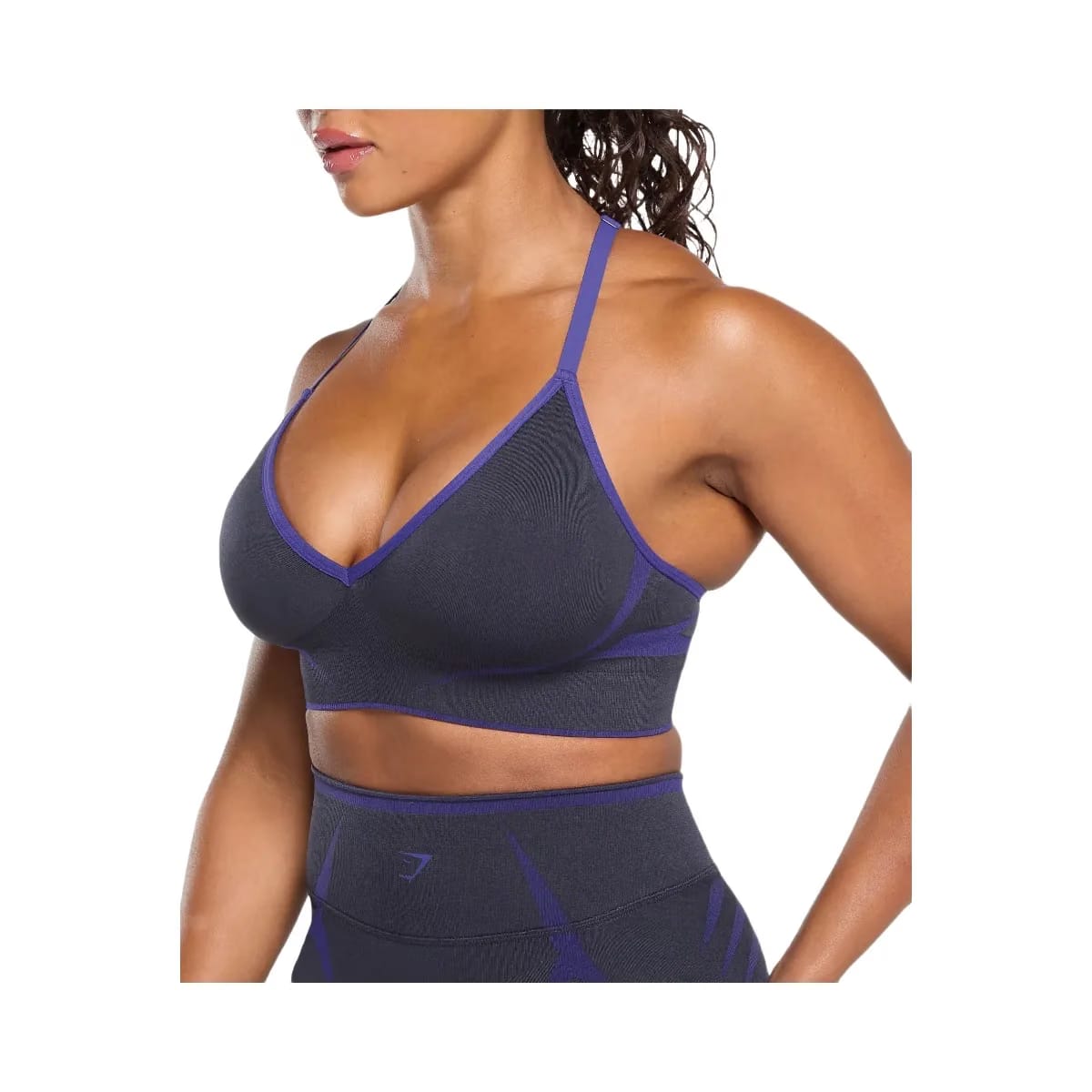 Gymshark Apex Lift Seamless Sports Bra - Heavy Blue/Cobalt Purple