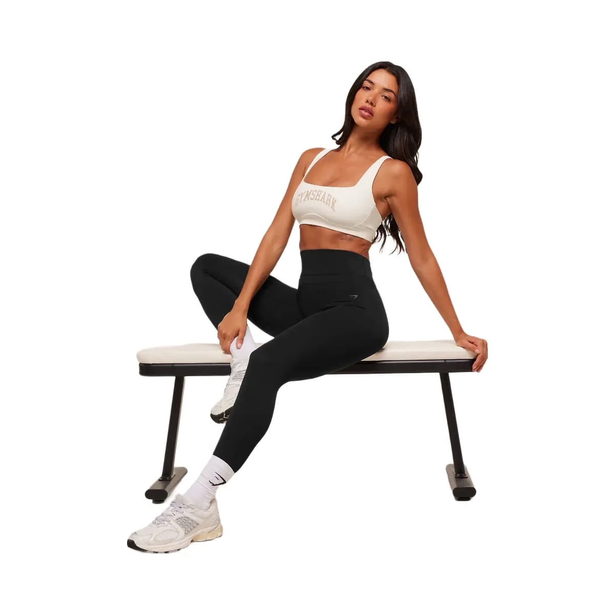 Gymshark Collegiate Sports Bra - Soft White