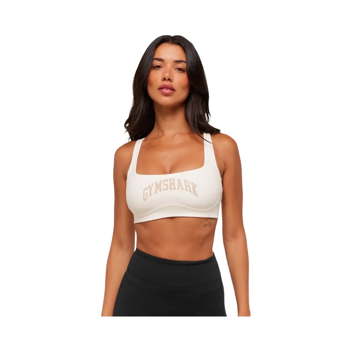 Gymshark Collegiate Sports Bra - Soft White
