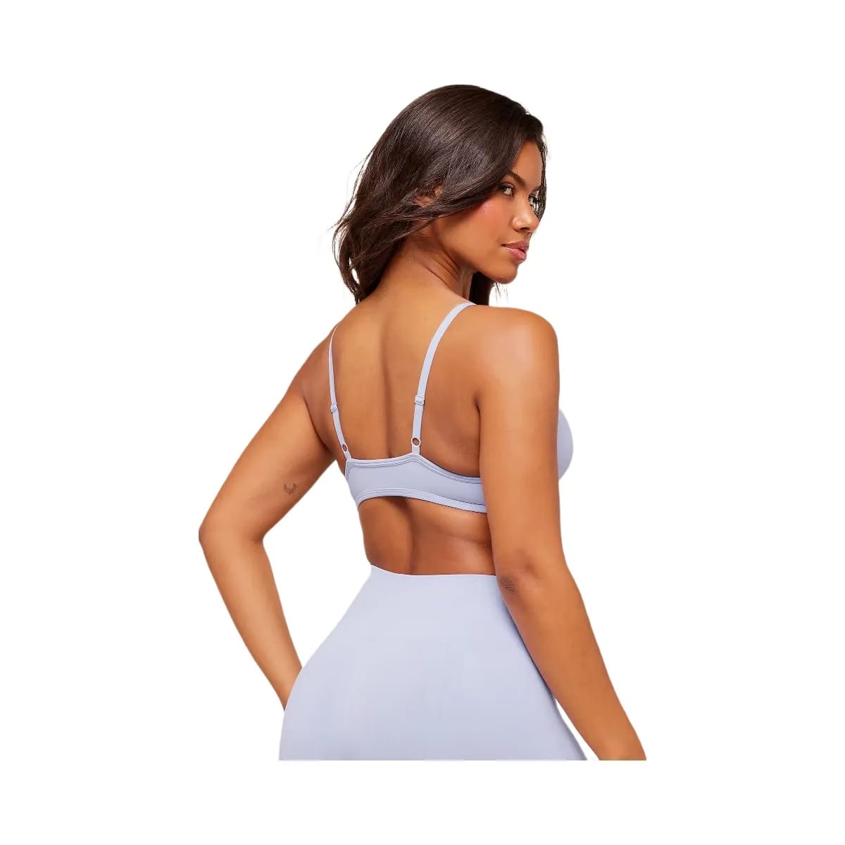 Gymshark Soft Sculpt V-neck Sports Bra - Peri Blue