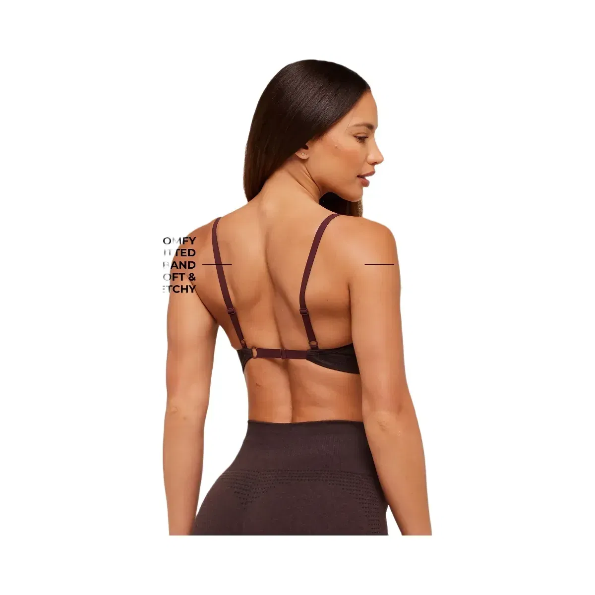 Gymshark Vital Sports Bra - Rich Maroon/Marl