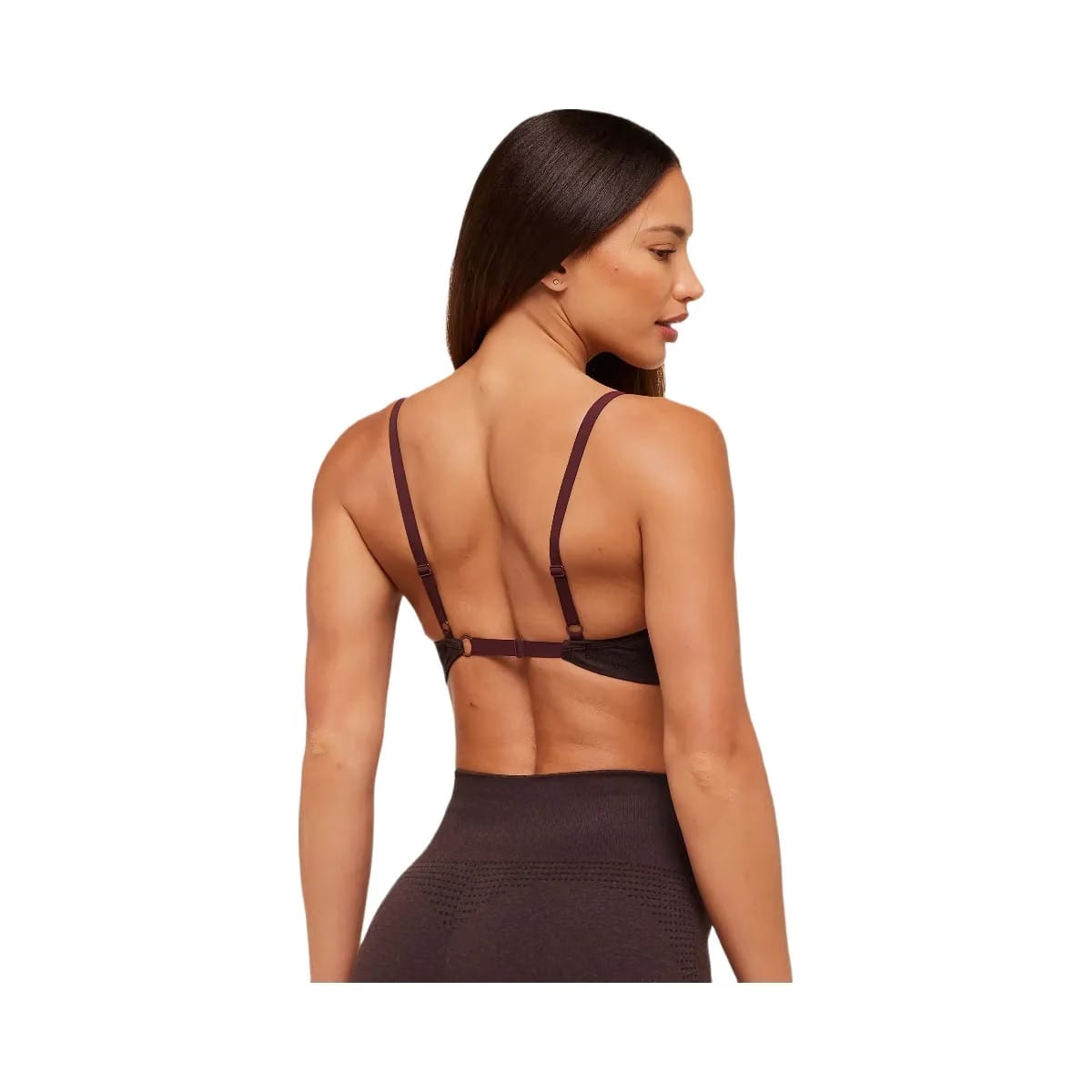 Gymshark Vital Sports Bra - Rich Maroon/Marl