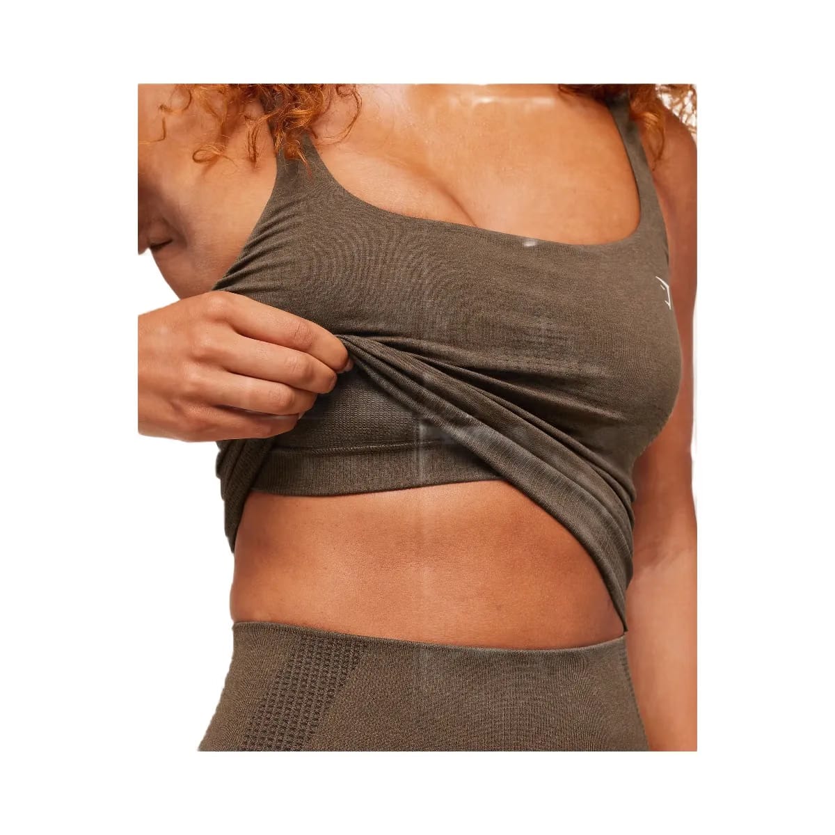 Gymshark Vital Tank With Shelf - Espresso Marl