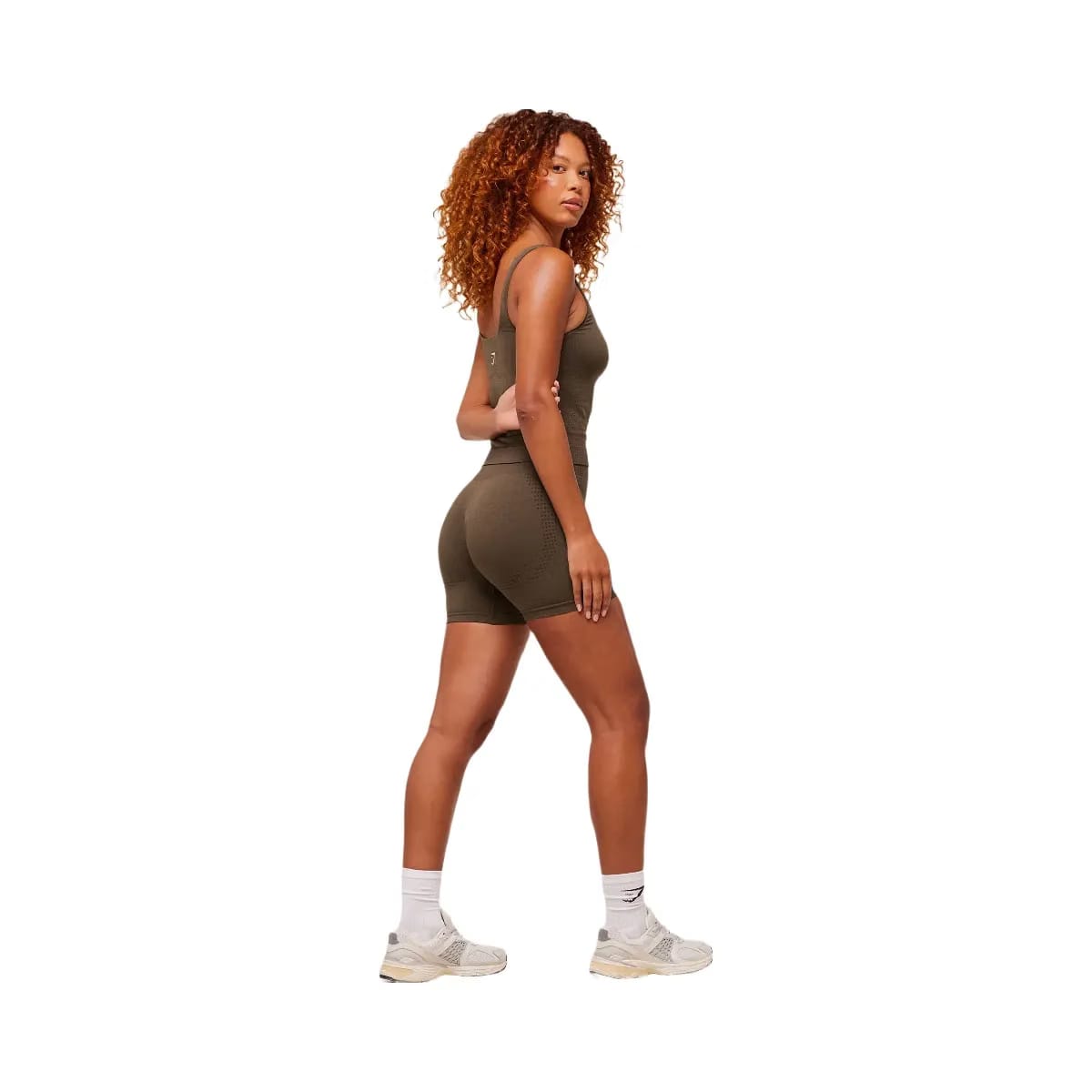 Gymshark Vital Tank With Shelf - Espresso Marl