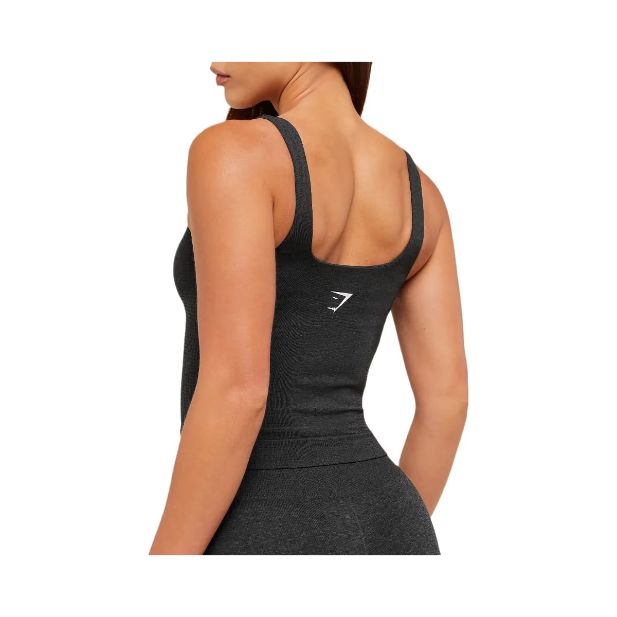 Gymshark Vital Tank With Shelf - Black Marl