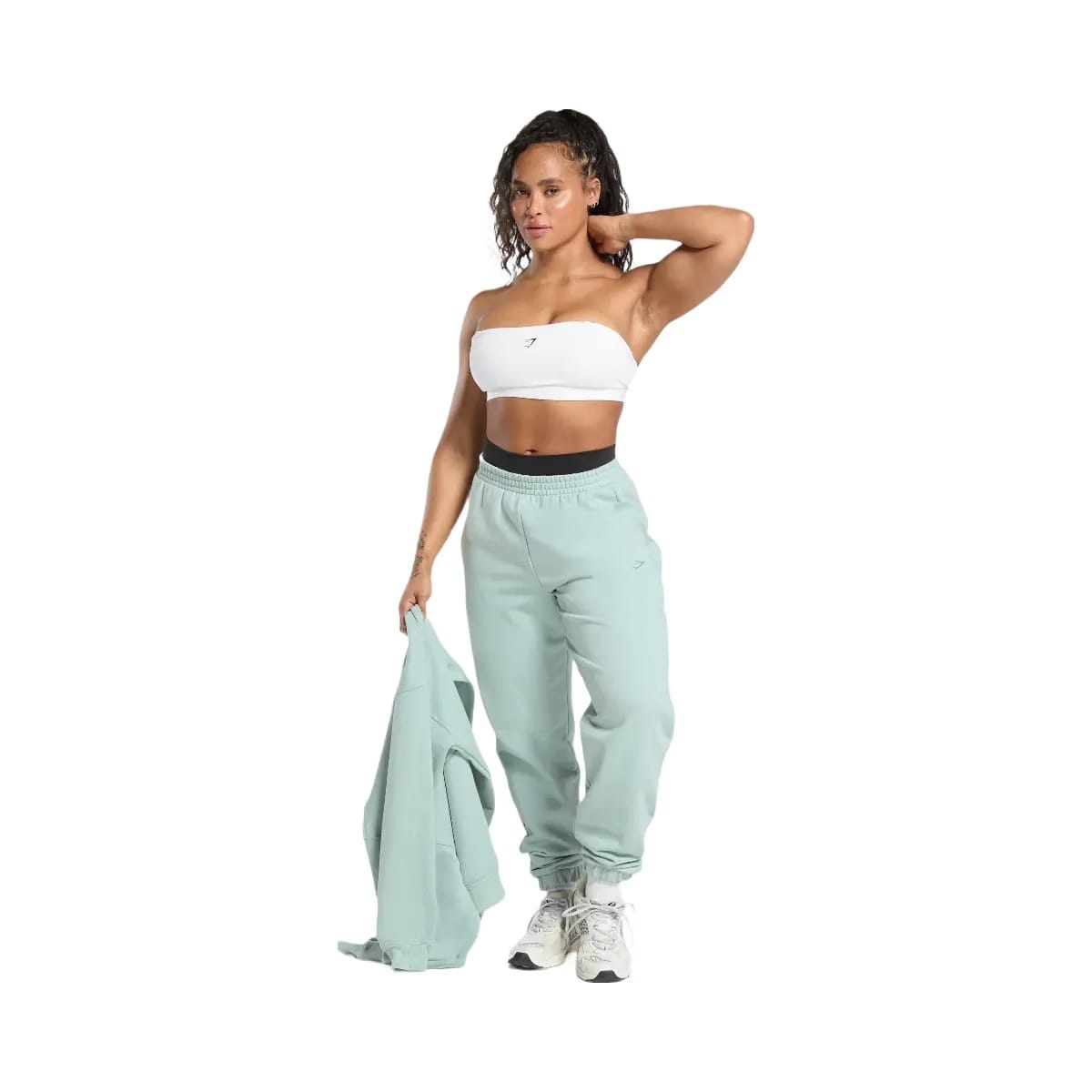 Gymshark Back Gains Graphic Joggers - Morning Blue