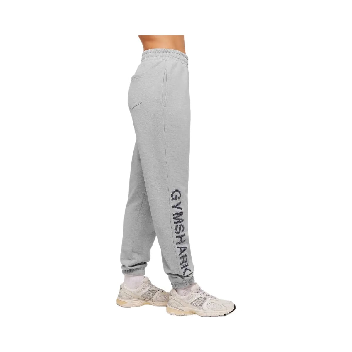Gymshark Embroidered Logo Joggers - Light Grey Core Marl