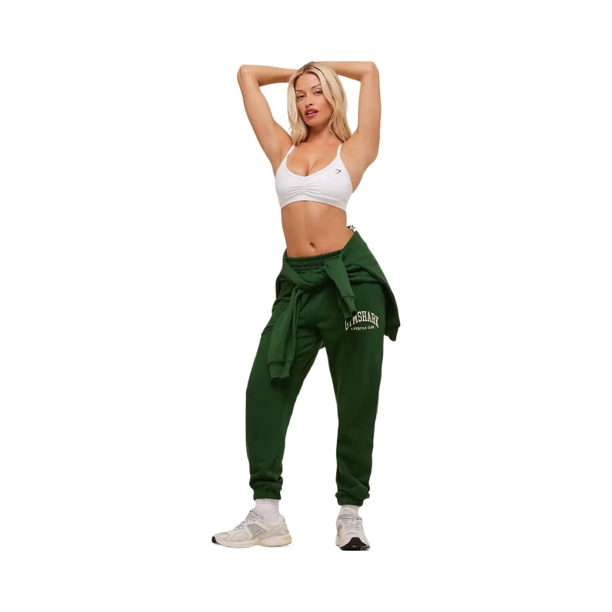 Gymshark Collegiate Graphic Joggers - Athletic Green