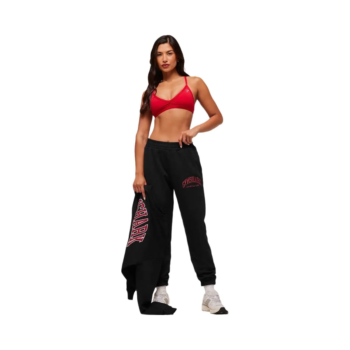 Gymshark Collegiate Graphic Joggers - Black
