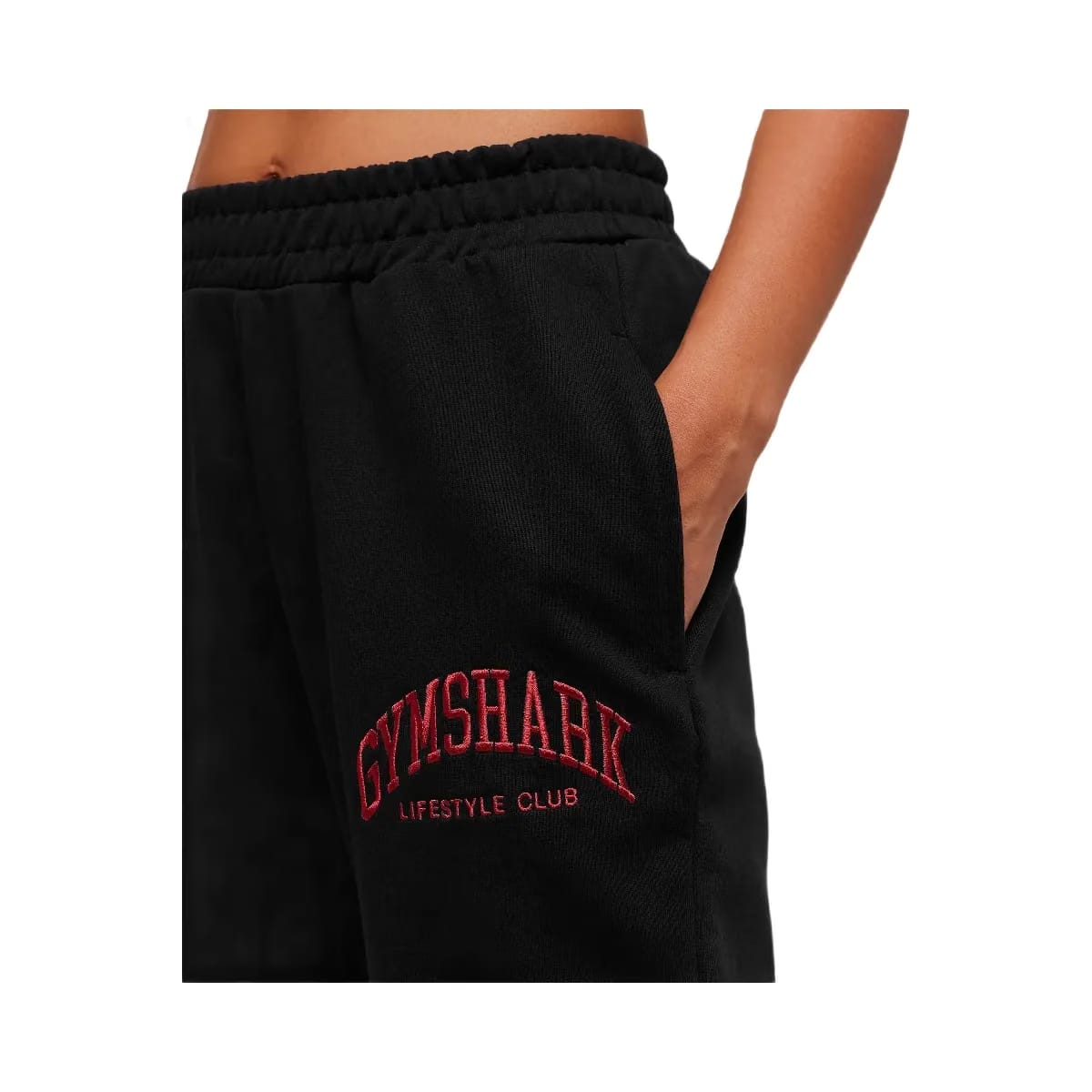 Gymshark Collegiate Graphic Joggers - Black