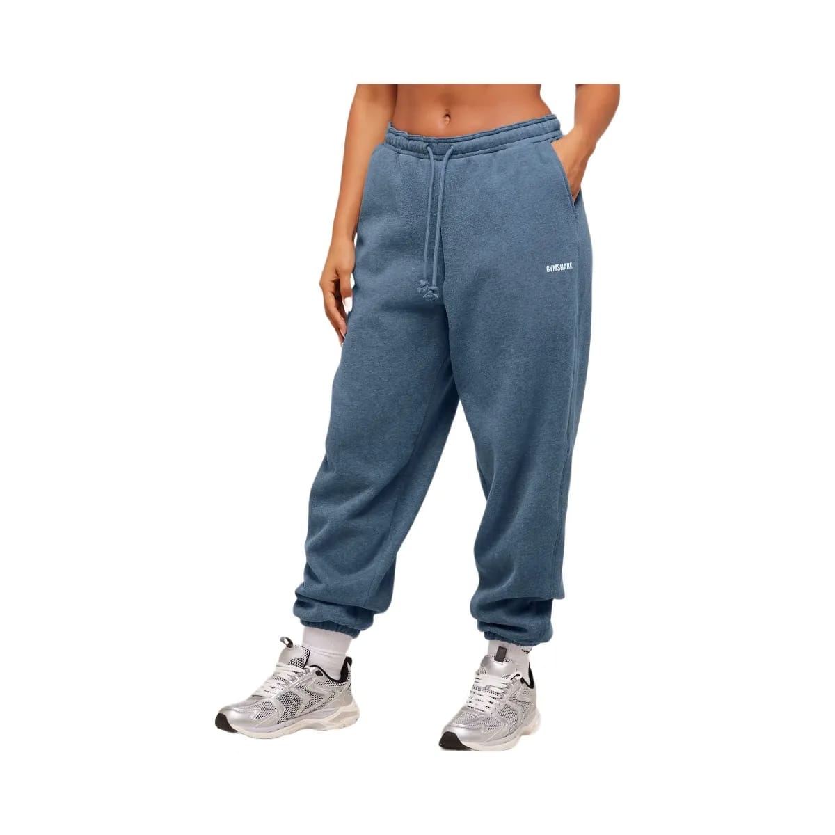 Gymshark Cosy Luxe Cuffed Joggers - Compound Blue Marl