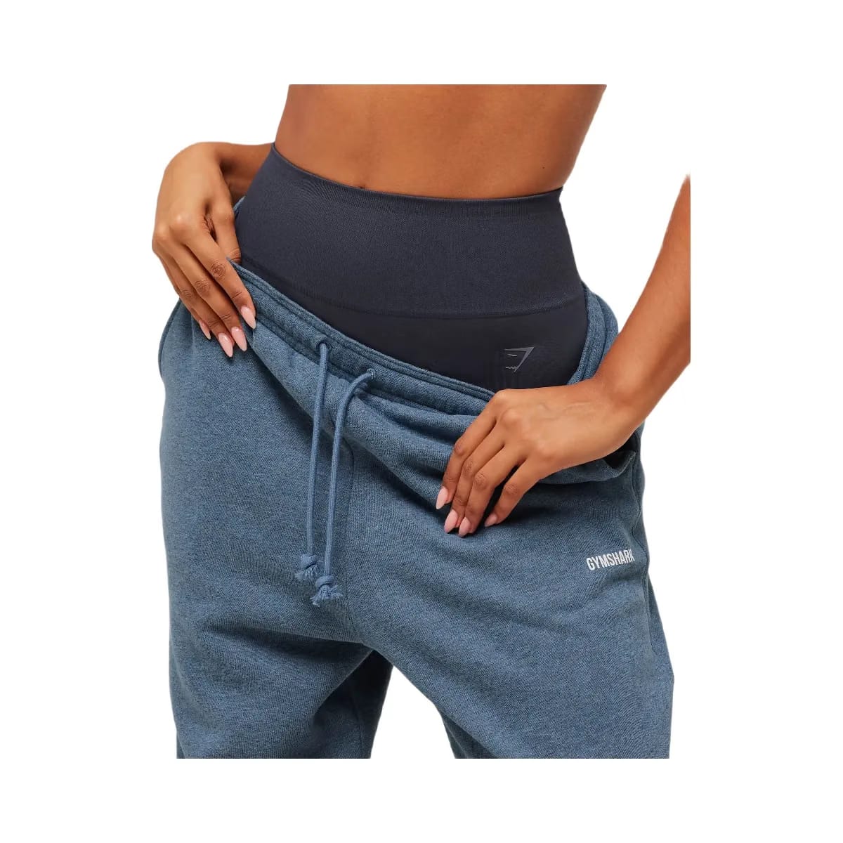 Gymshark Cosy Luxe Cuffed Joggers - Compound Blue Marl