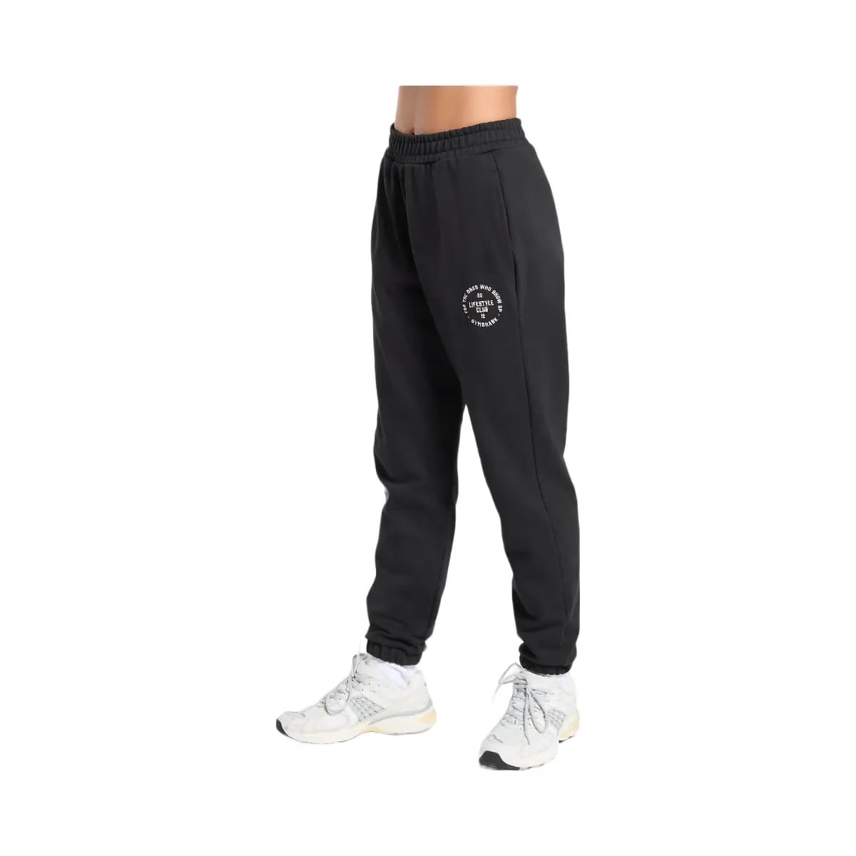 Gymshark Lifestyle Club Graphic Joggers - Black