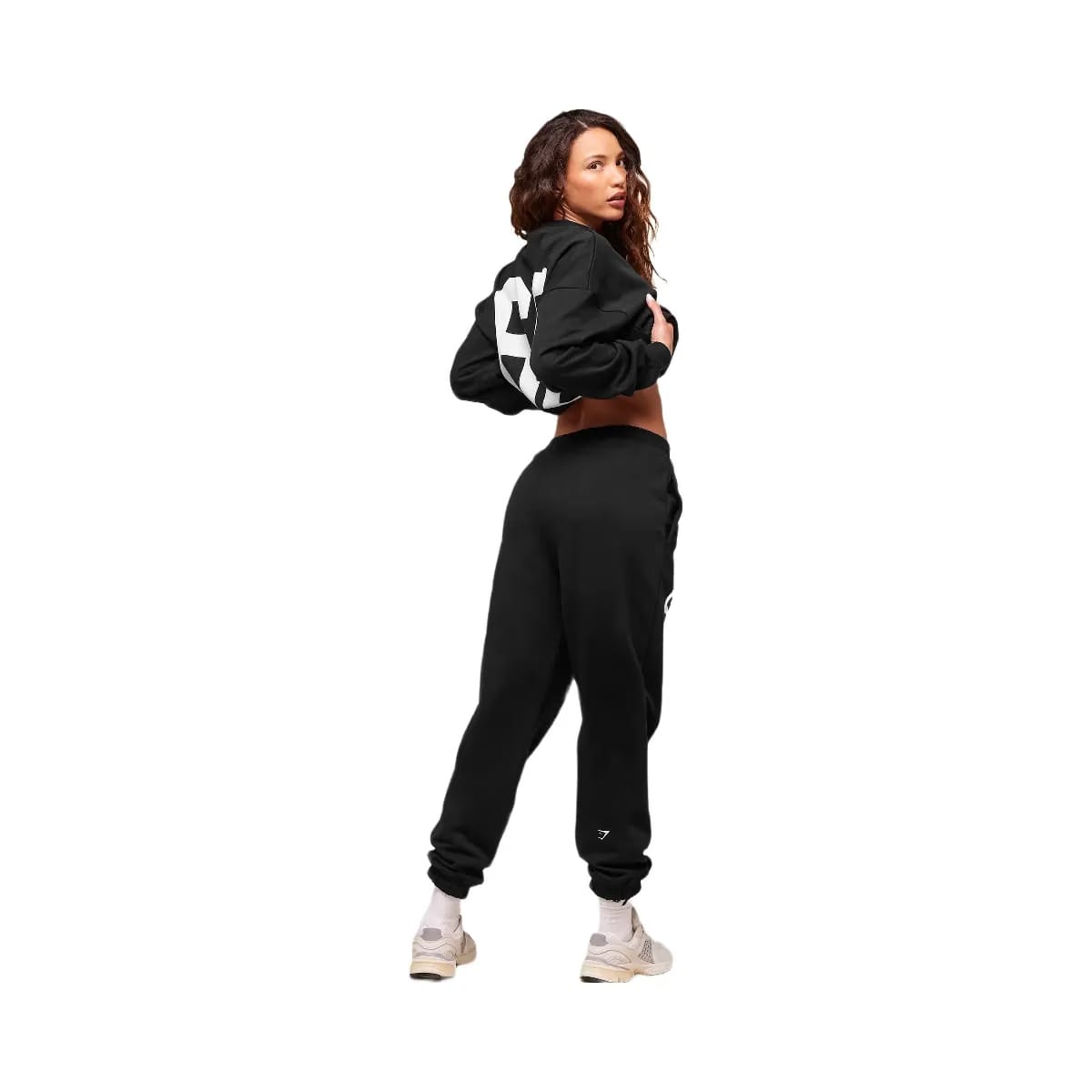Gymshark Campus Graphic Oversized Jogger - Black
