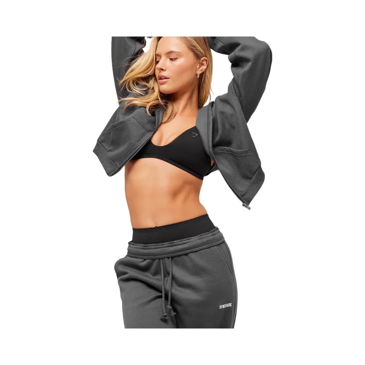 Gymshark Cosy Luxe Straight Leg Joggers - Onyx Grey
