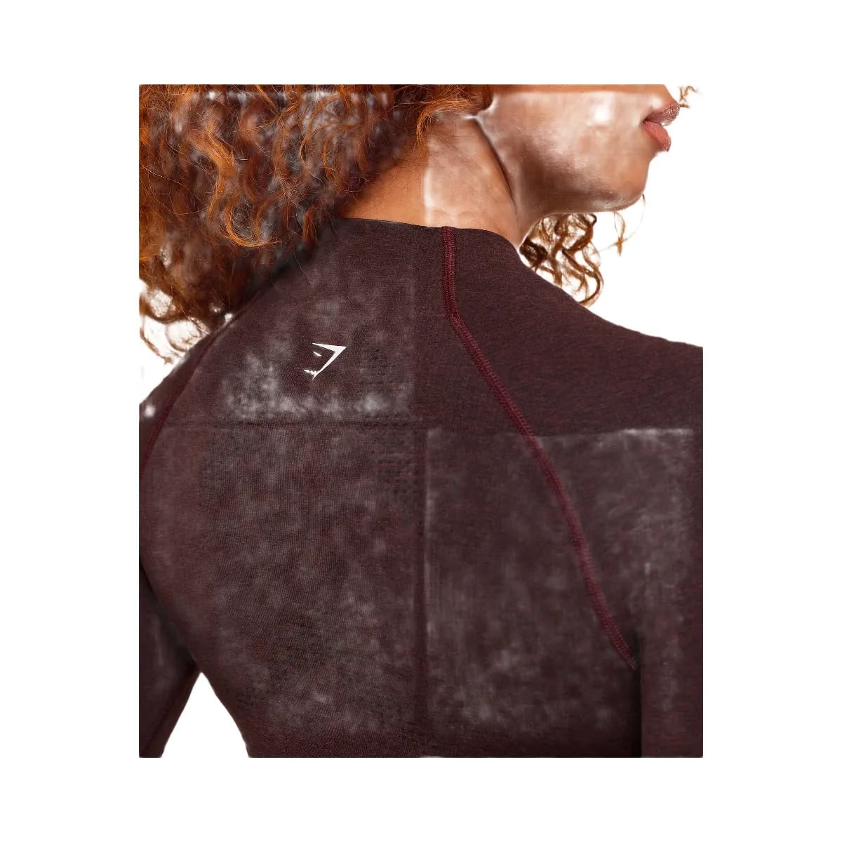 Gymshark Vital Midi Zip Up Jacket - Rich Maroon/Marl