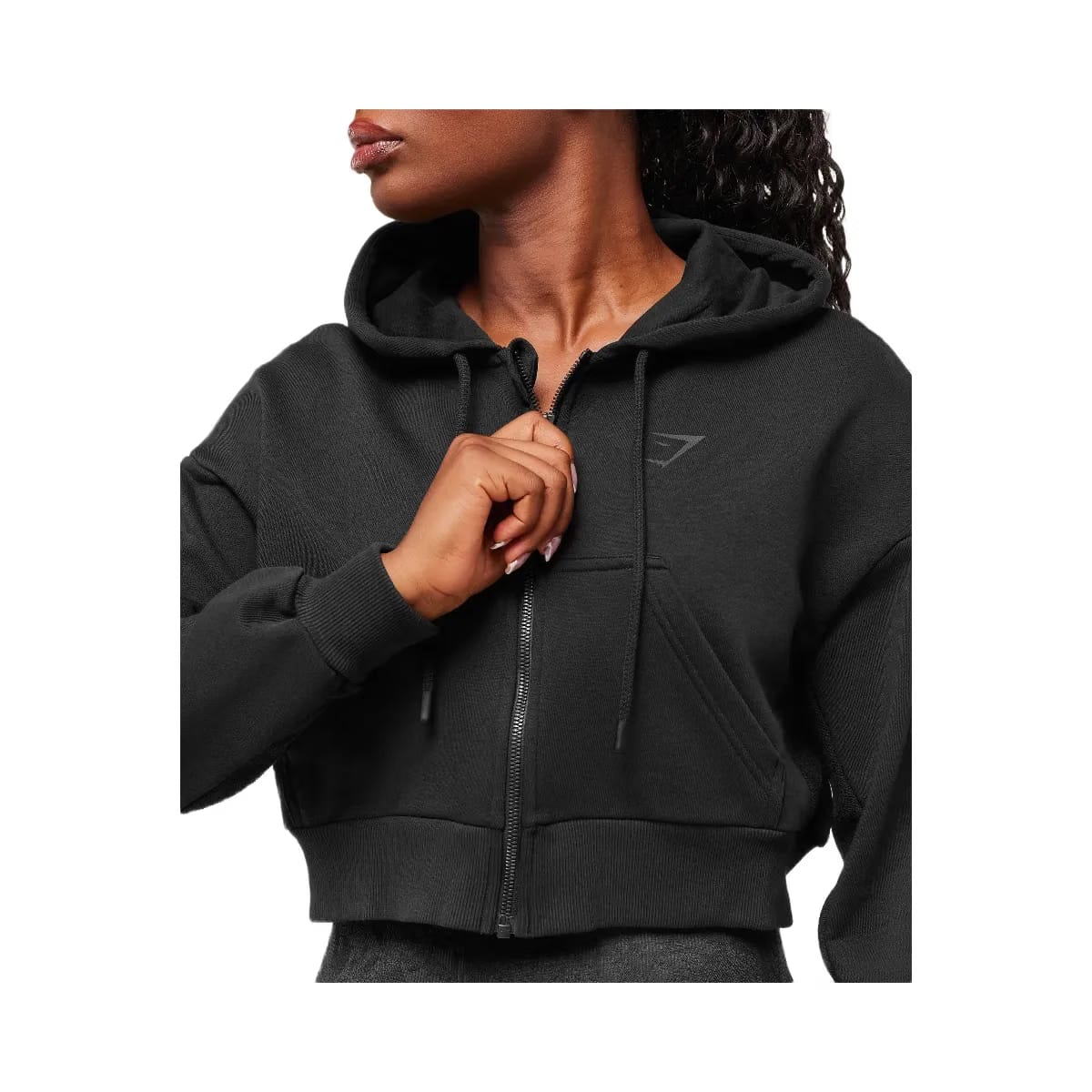 Gymshark Power Midi Zip Hoodie - Black