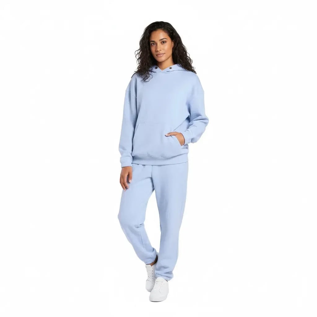 Gymshark Rest Day Sweats 2.0 Oversized Hoodie - Blue Marl