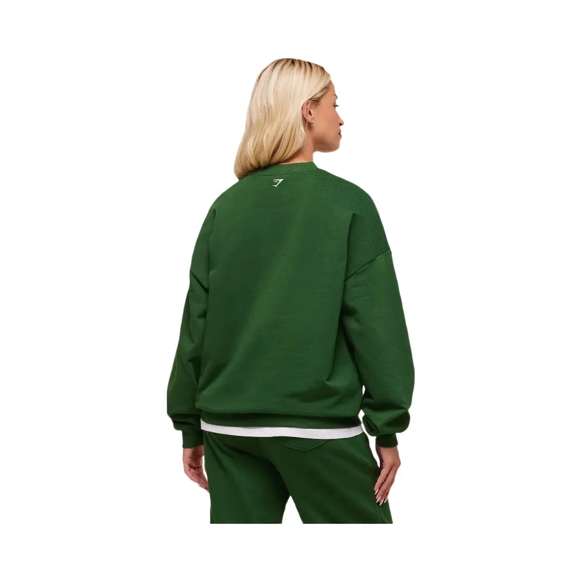 Gymshark Collegiate Graphic Crew Neck Pullover - Athletic Green