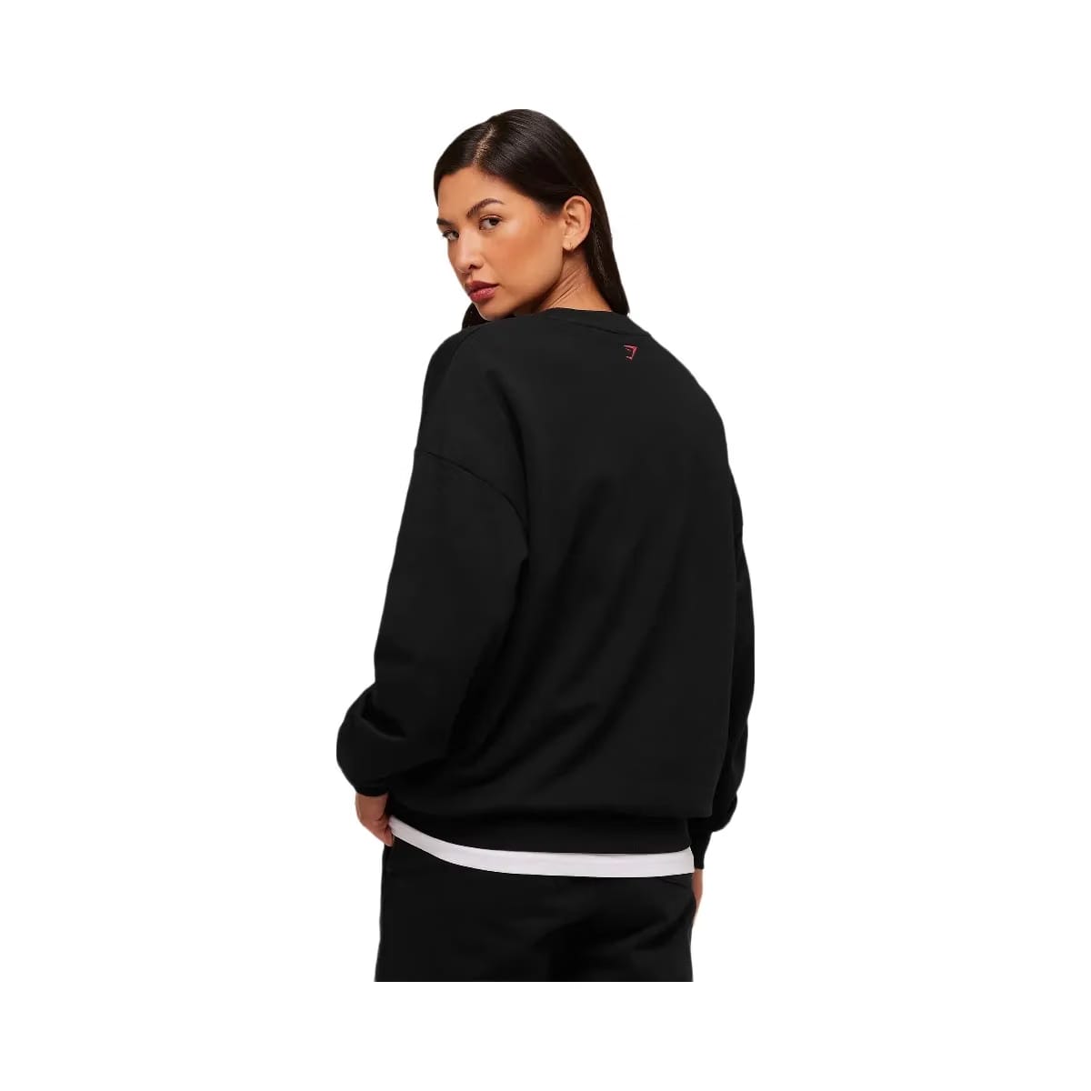 Gymshark Collegiate Graphic Crew Neck Pullover - Black