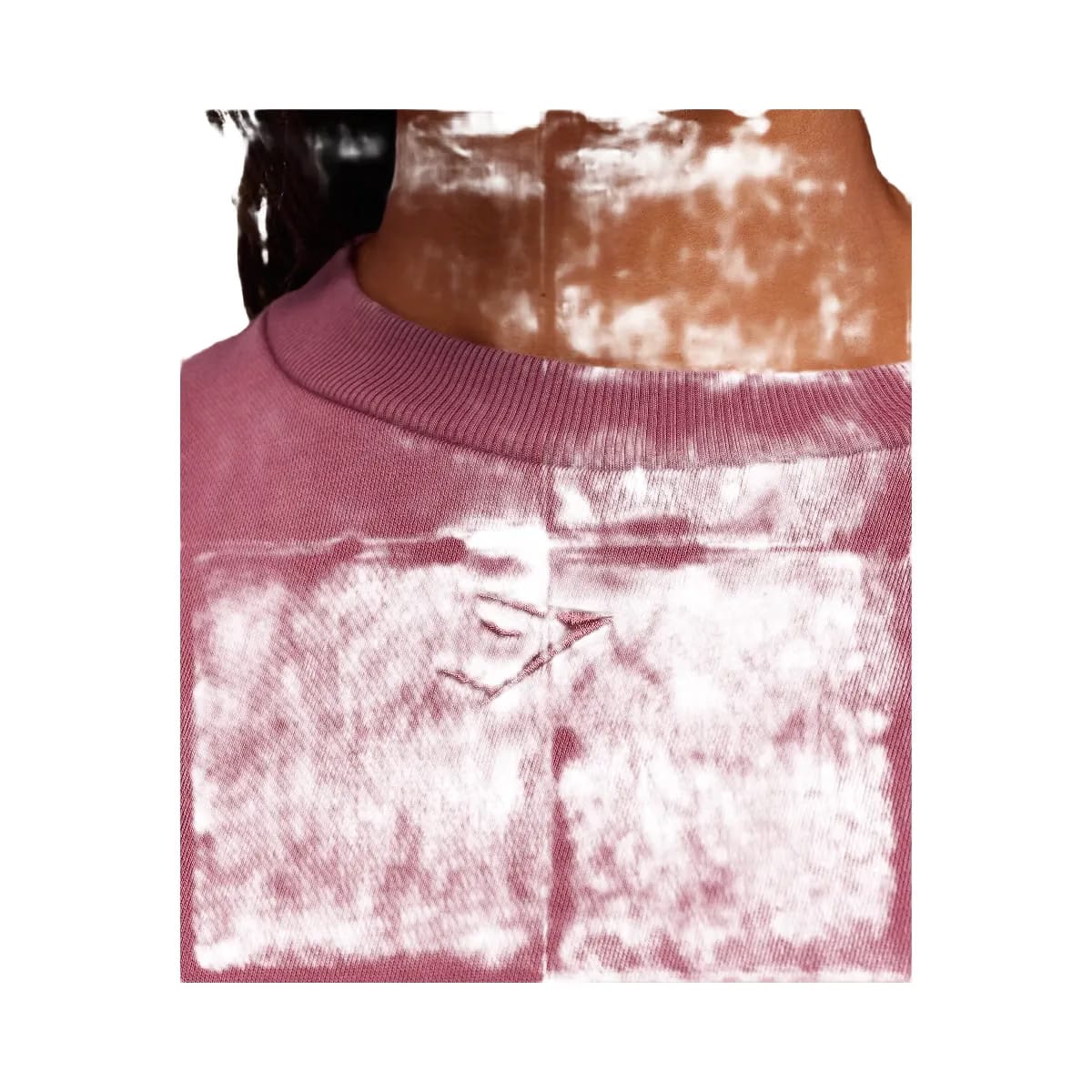 Gymshark Power Washed Sweat Top - Reset Pink/Acid Wash Small Ball