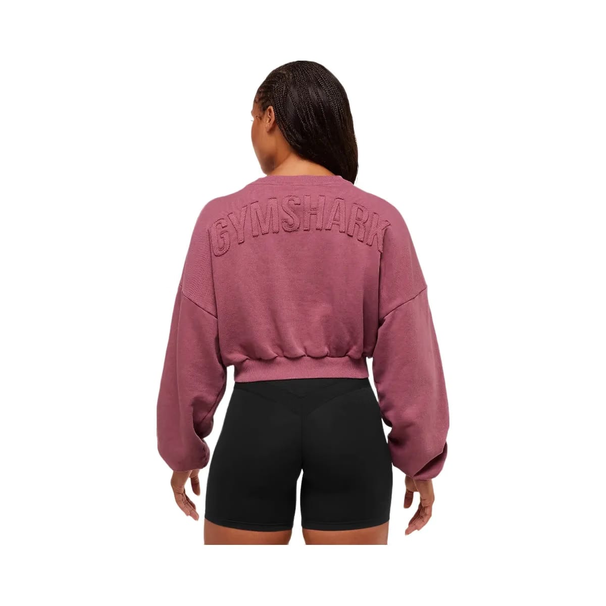 Gymshark Power Washed Sweat Top - Reset Pink/Acid Wash Small Ball