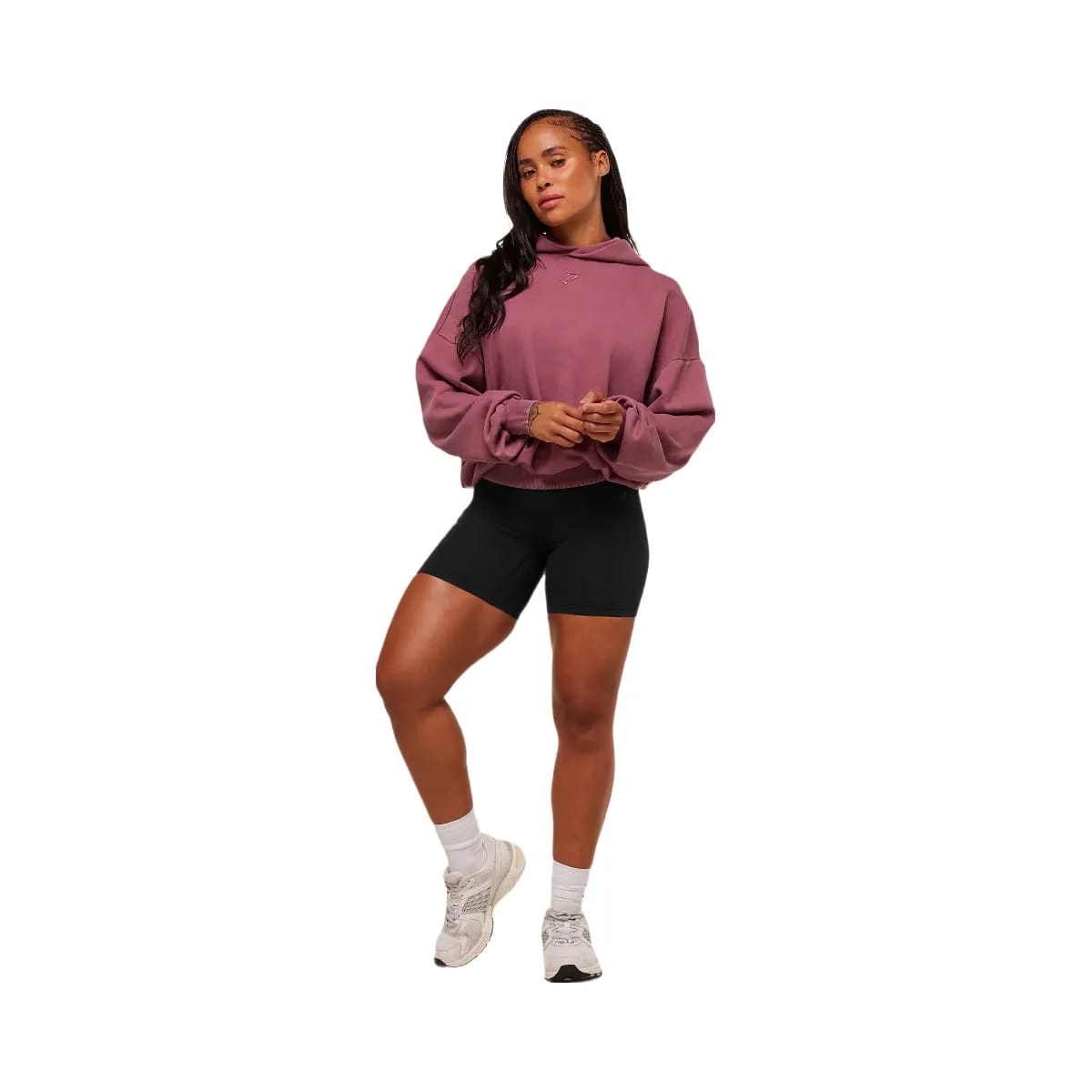 Gymshark Power Washed Oversized Hoodie - Reset Pink/Acid Wash Small Ball