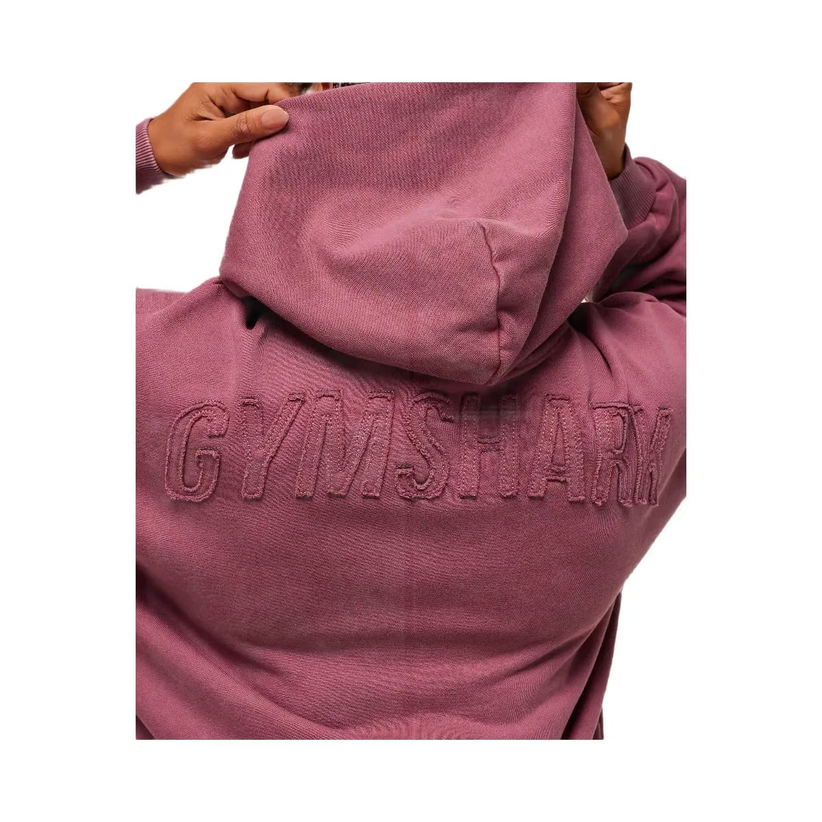 Gymshark Power Washed Oversized Hoodie - Reset Pink/Acid Wash Small Ball