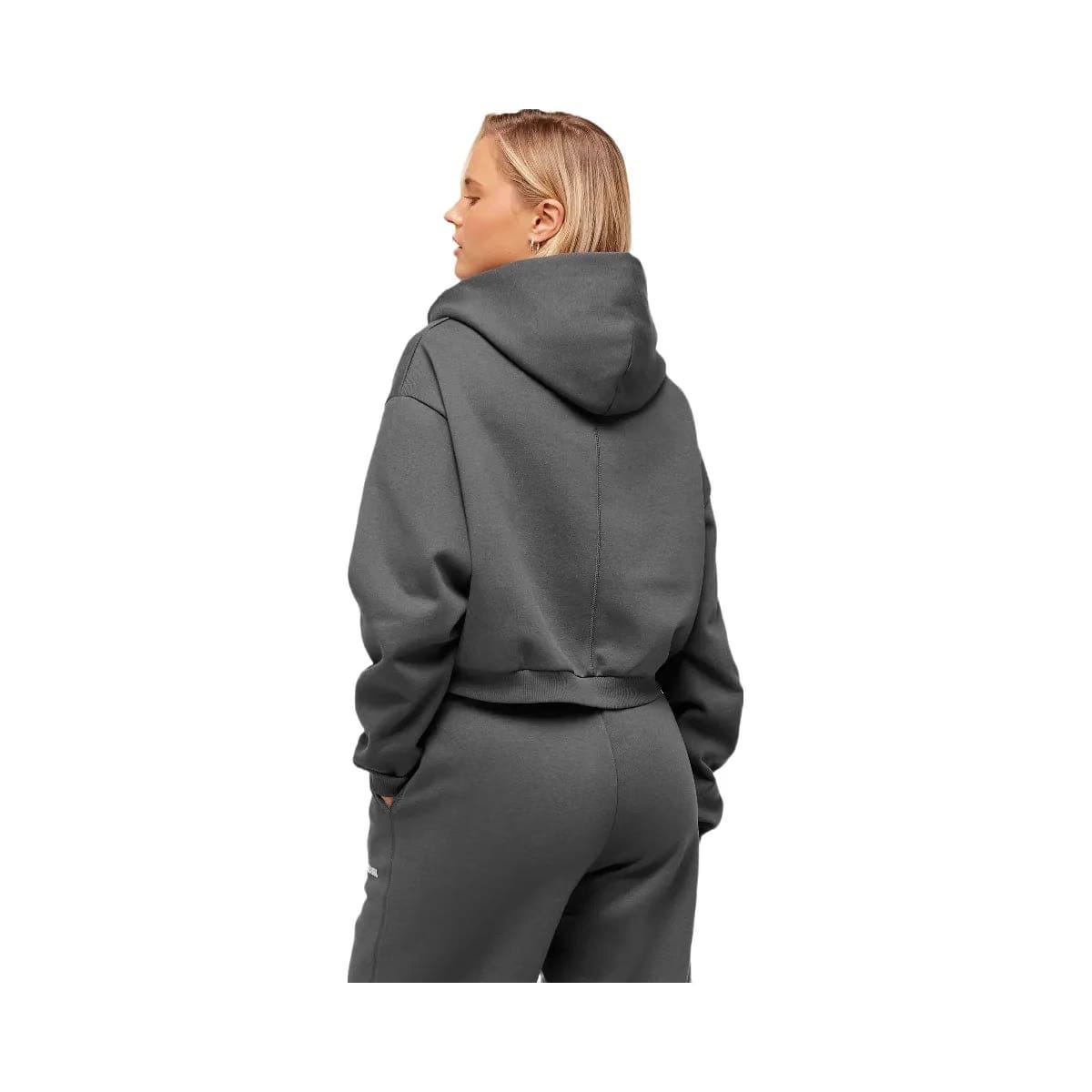 Gymshark Cosy Luxe Zip Through Hoodie - Onyx Grey