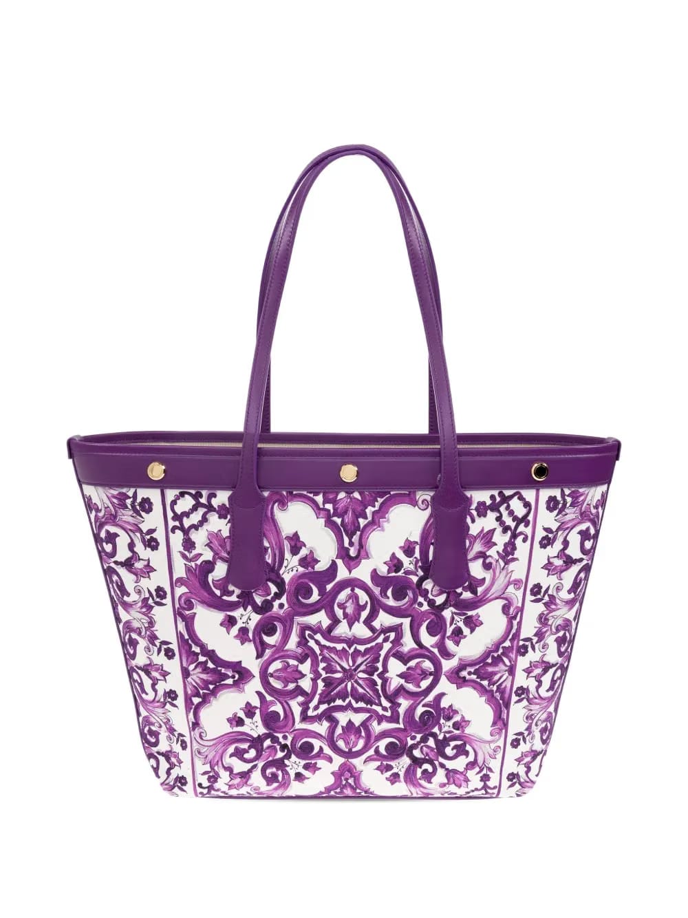 Majolica-print tote bag