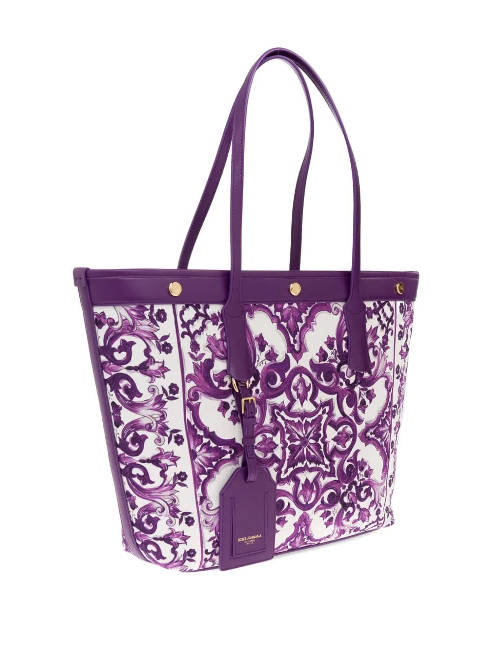 Majolica-print tote bag