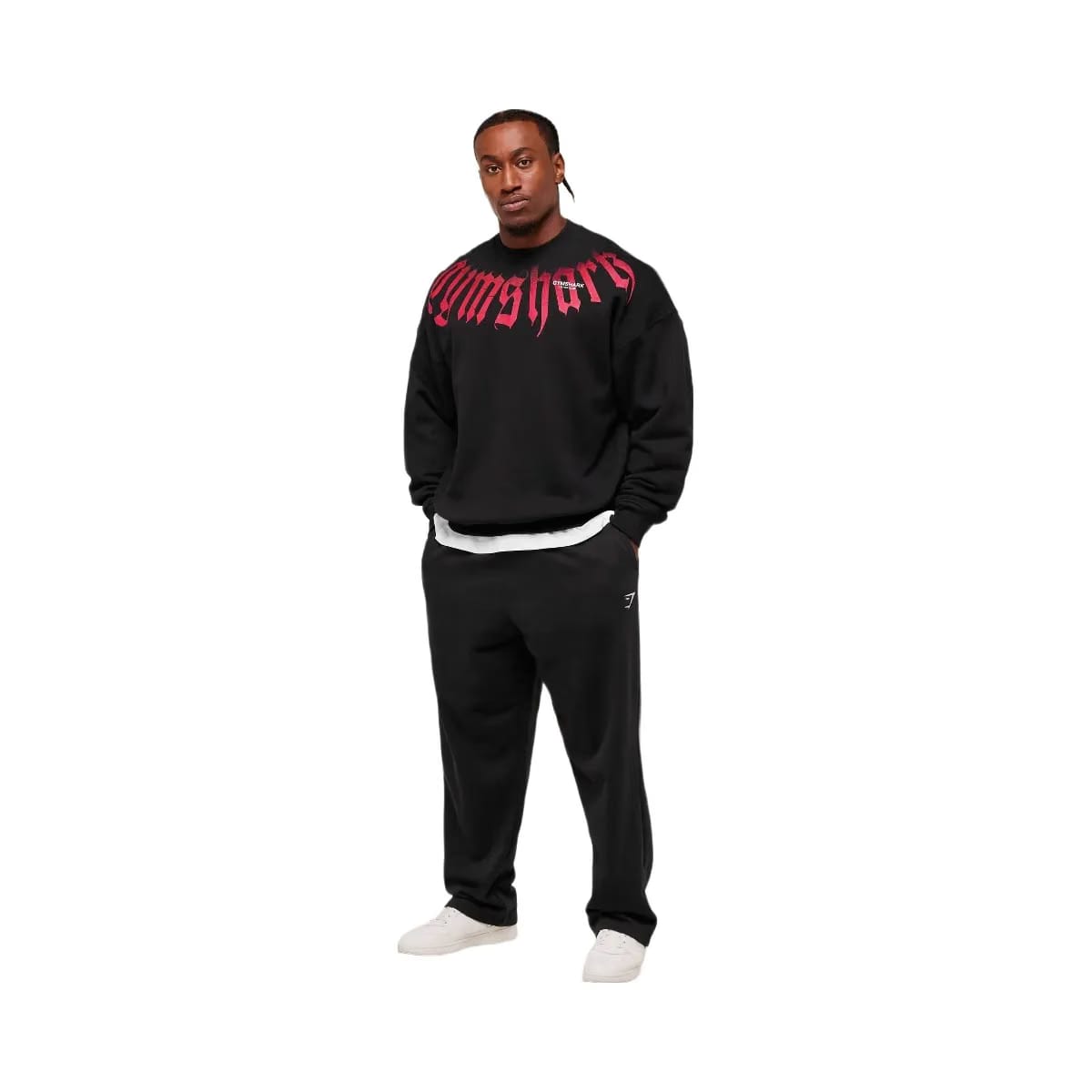 Gymshark Fade Graphic Crew GS Black