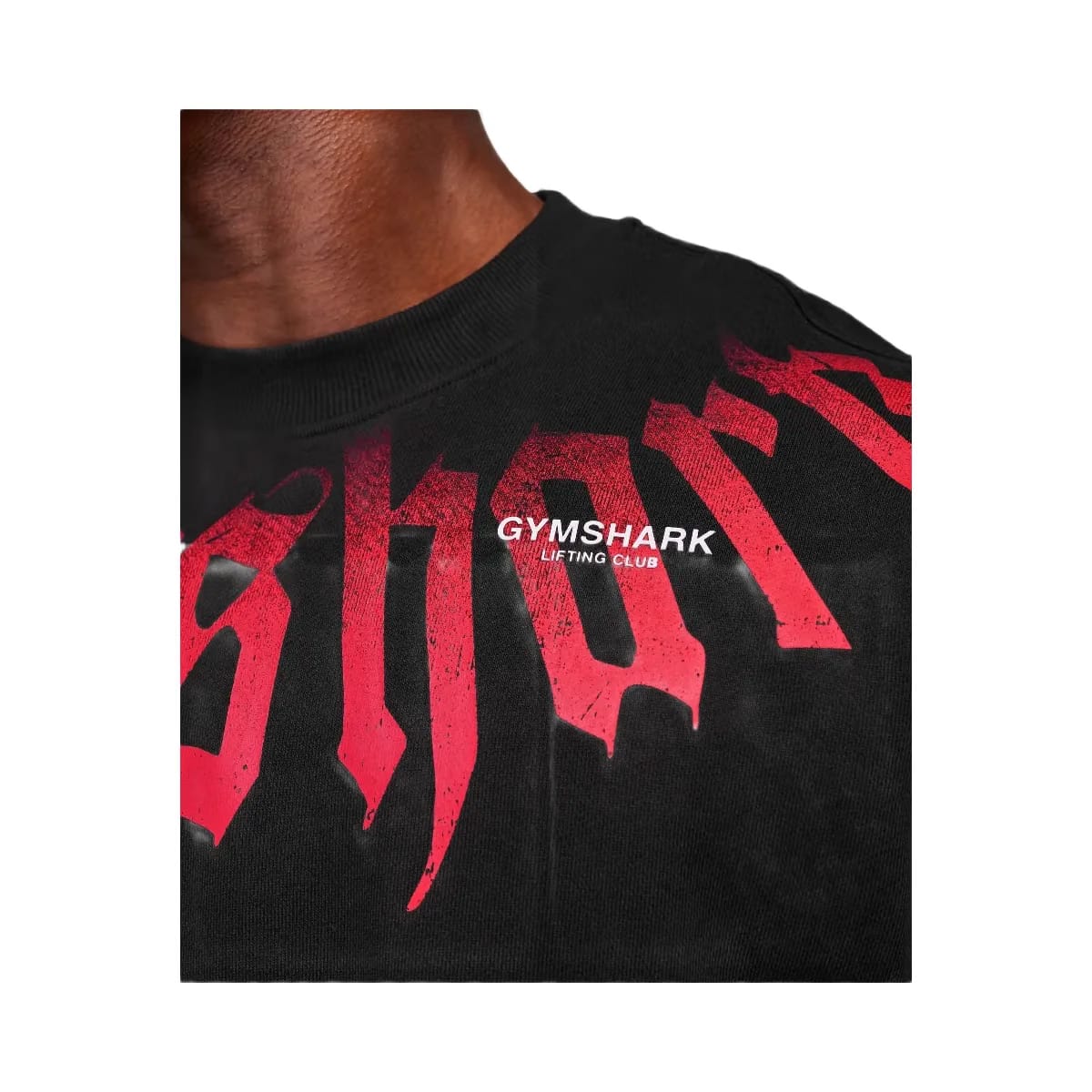 Gymshark Fade Graphic Crew GS Black