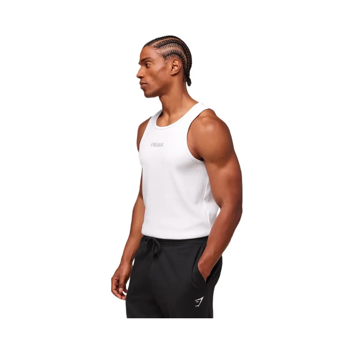 Gymshark Premium Ribbed Tank - White