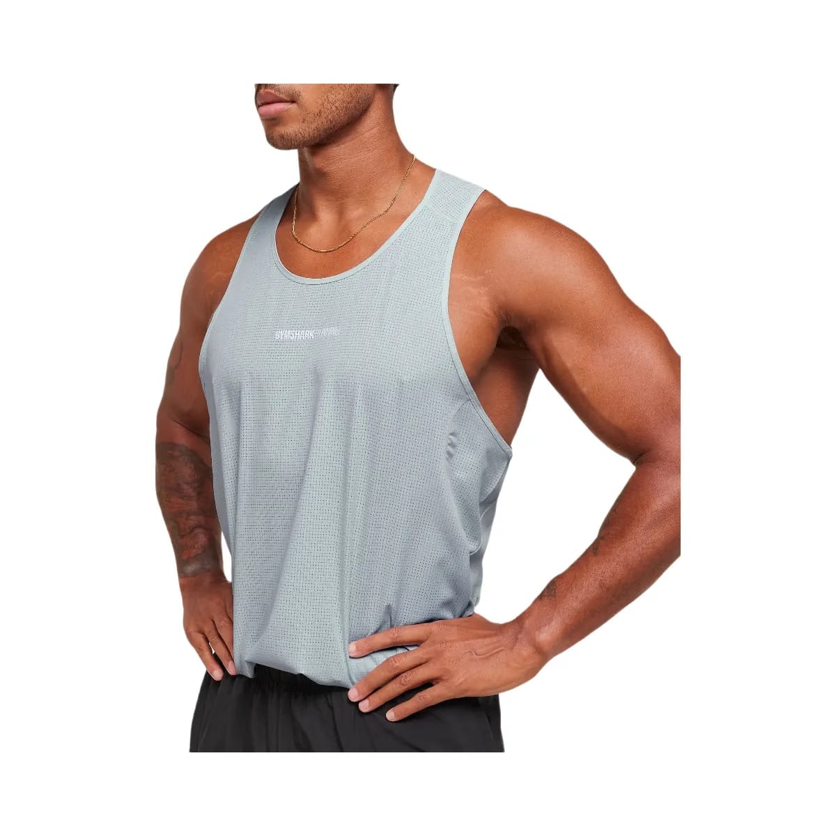Gymshark Running Tank - Smoke Blue
