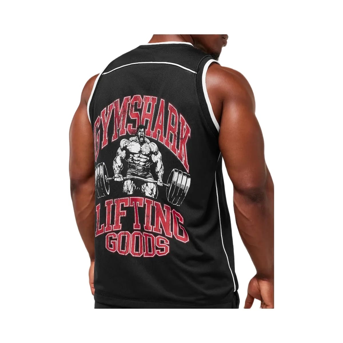 Gymshark Graphic Basketball Mesh Tank - Black