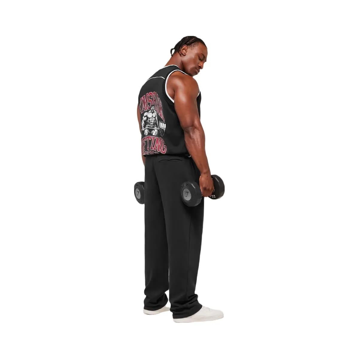 Gymshark Graphic Basketball Mesh Tank - Black