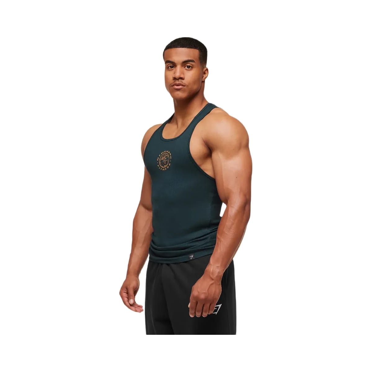 Gymshark Legacy Ribbed Tank - Deep Petrol Blue