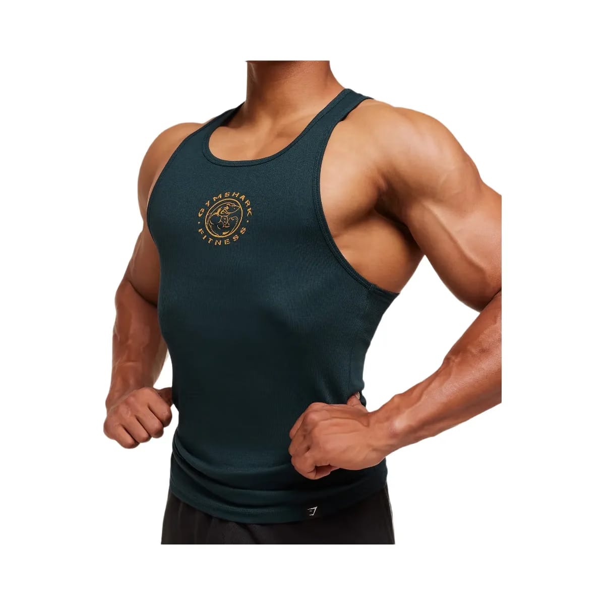 Gymshark Legacy Ribbed Tank - Deep Petrol Blue